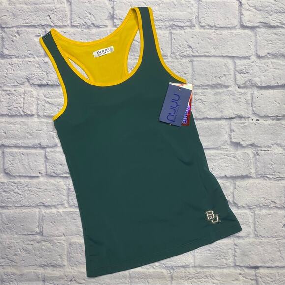 NEW NUYU Baylor University Yoga Tank in Green - Picture 1 of 7